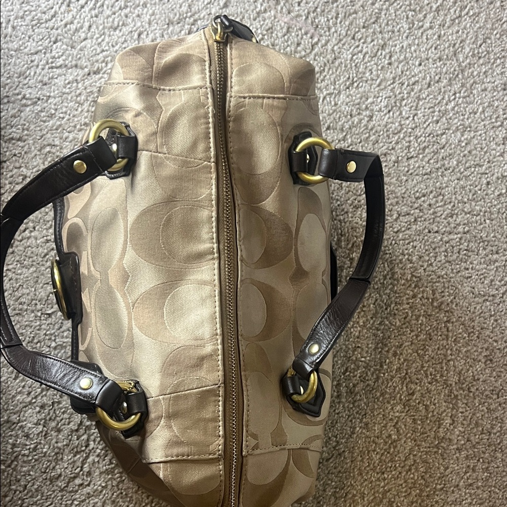 Coach Signature Jacquard Satchel - Picture 13 of 16